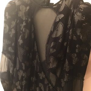 Black Asymmetric Evening Gown